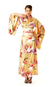 Peach Kimono Dress