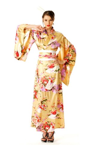 Peach Kimono Dress