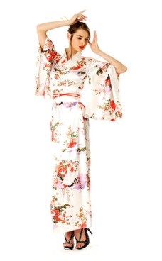 White Kimono Dress