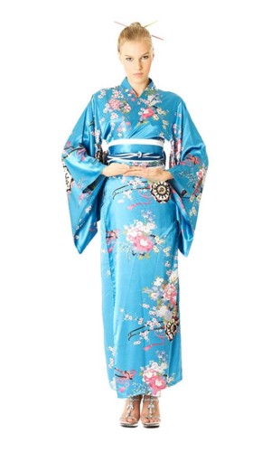 Turquoise Kimono Dress