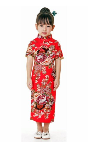Red Chinese Kids Dress