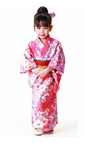 Pink Kimono Children's Dress