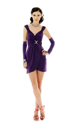Sexy Purple Mini Dress